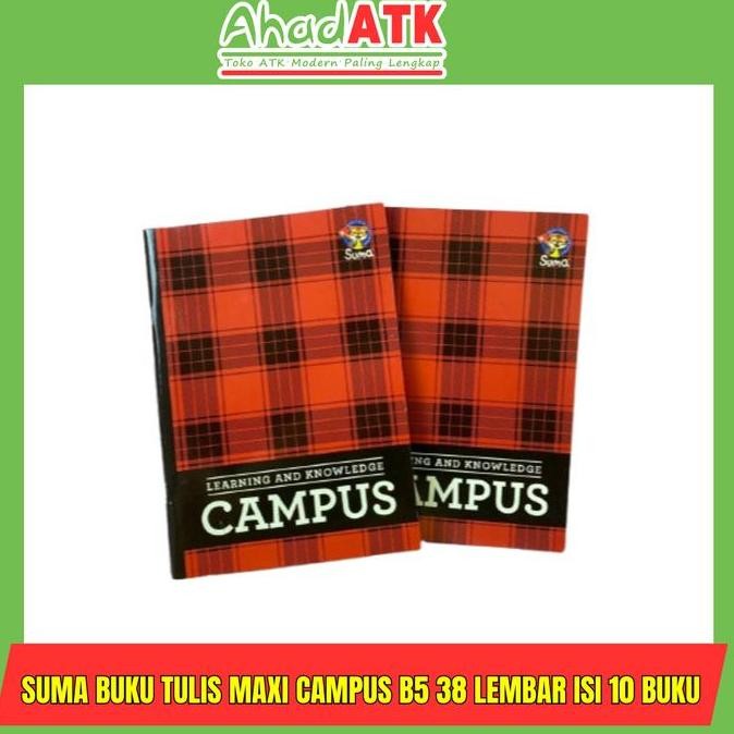 

SUMA BUKU TULIS SEKOLAH 38 LEMBAR 1 PAK ISI 10 BUKU UKURAN B5 CAMPUS