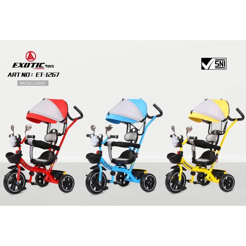 Terlaris Exotic Sepeda 3 Roda Anak 1267 / Tricycle / Sepeda Anak