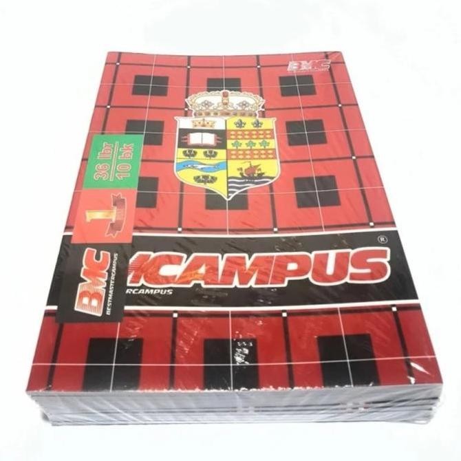 

Buku Tulis BMC Boxy Campus 50 Lembar | Buku Tulis Sekolah SD SMP SMA SMK Murah ( 1 Pack Isi 10 Buku )