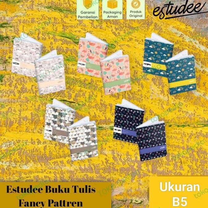 

Buku Tulis Boxy B5 Estudee Fancy Pettren 48 Lembar isi 10 Kertas Paper Stationery