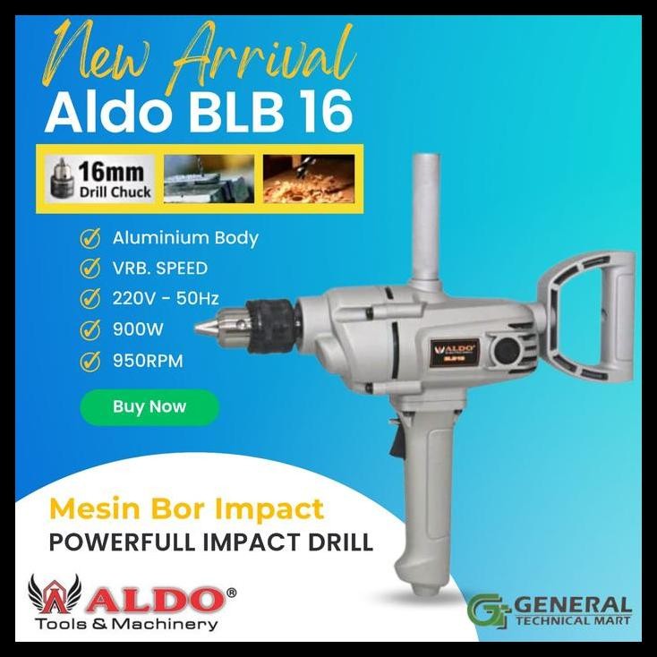 HOT DEAL ALDO BLB16 MESIN BOR 16MM HEAVY DUTY ALDO BLB 16 