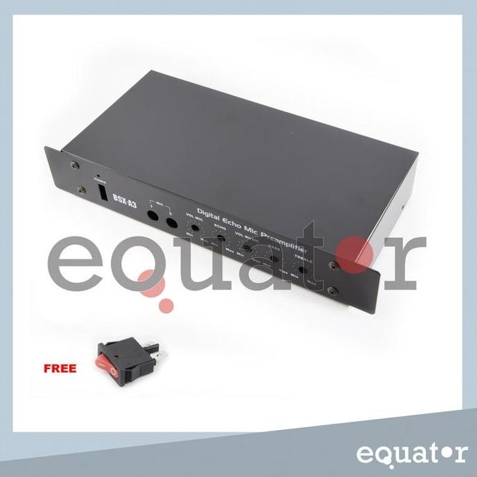 BARU CASING BOX BSX A3 MIC PREAMP DIGITAL ECHO KARAOKE AUDIO INPUT OUTPUT