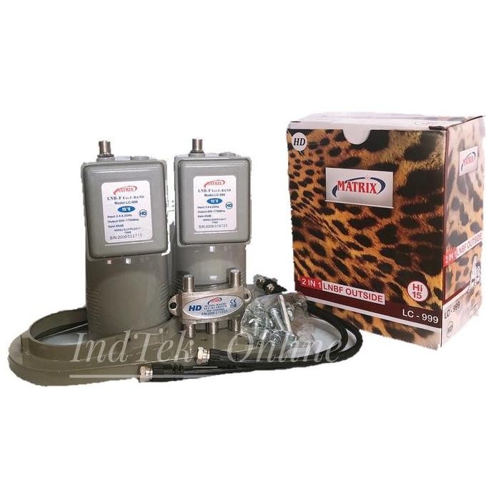 Lnb Matrix Parabola 2 In 1 Outside C Band Untuk 1 Receiver Kualitas Terbaik Harga Termurah