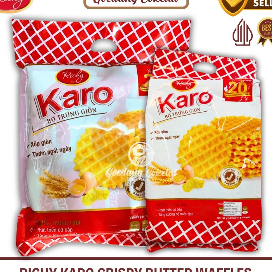 

Richy Karo Crispy Butter Waffles Biskuit Waffles 150G 270G