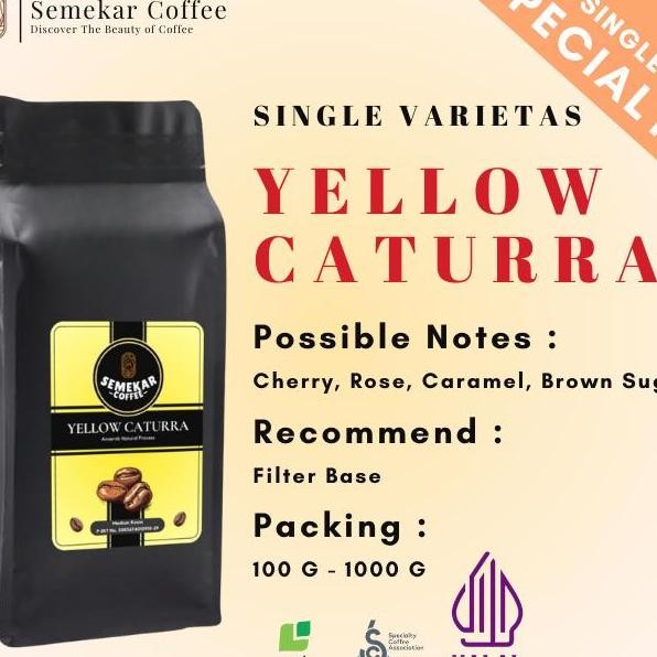 

Semekar Coffee Yellow Caturra Kopi Anaerob Natural Roasted Beans Brown Sugar Karamel Brew Fruity