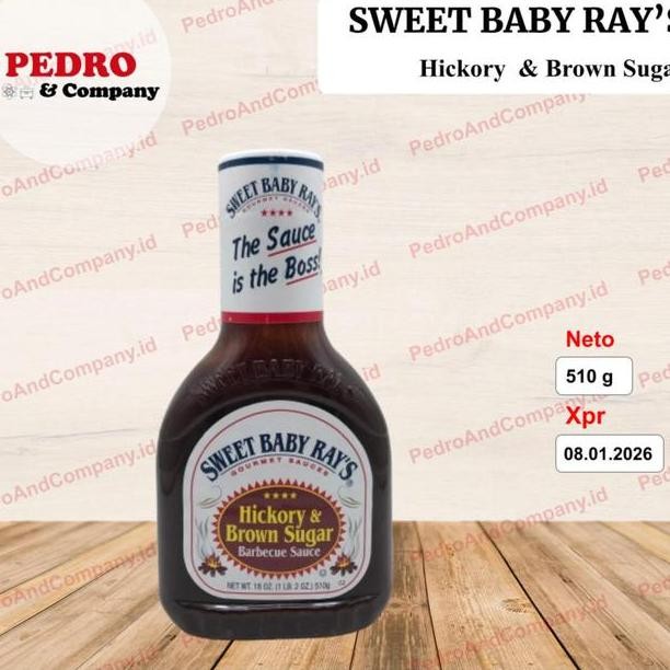 

Sweet Baby Rays Hiory Brown Sugar 510 Gram Bbq Barbecue Saus