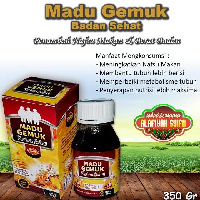 

TERMURAH MADU GEMUK BADAN ALAFIYAH SYIFA PENAMBAH BERAT BADAN HERBAL