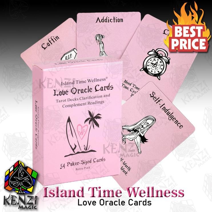 Kartu Love Oracle - Island Time Wellness ( Pink ) DiM