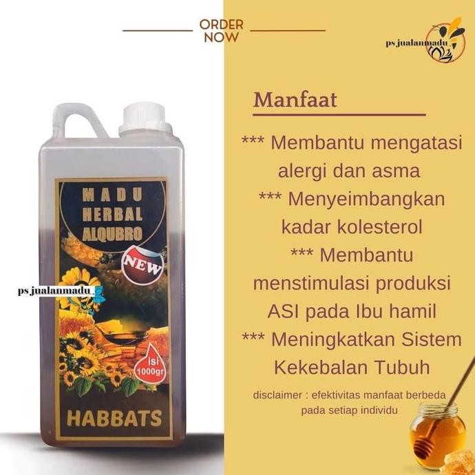 

TERMURAH MADU HERBAL HABBAT AL QUBRO 1KG - MADU HABBATUSSAUDA MURNI