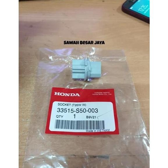 SOCKET SOKET T20 BOHLAM LAMPU REM BELAKANG STOP LAMP CIVIC FD FB