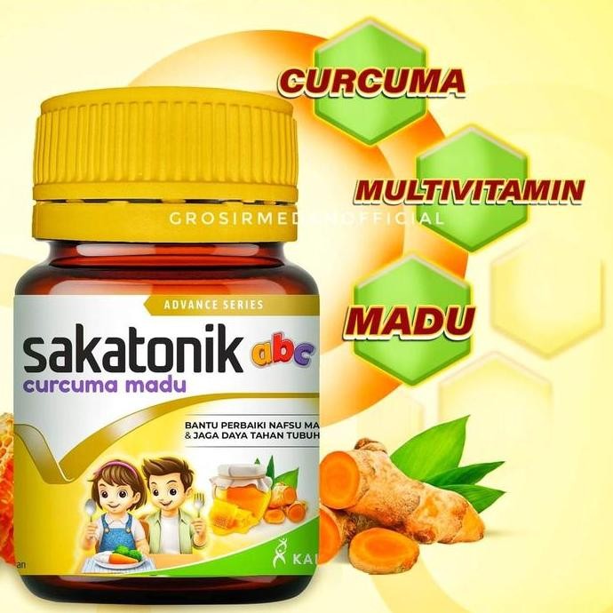 

TERMURAH SAKATONIK ABC TABLET HISAP CURCUMA MADU - NAFSU MAKAN & DAYA TAHAN ANAK