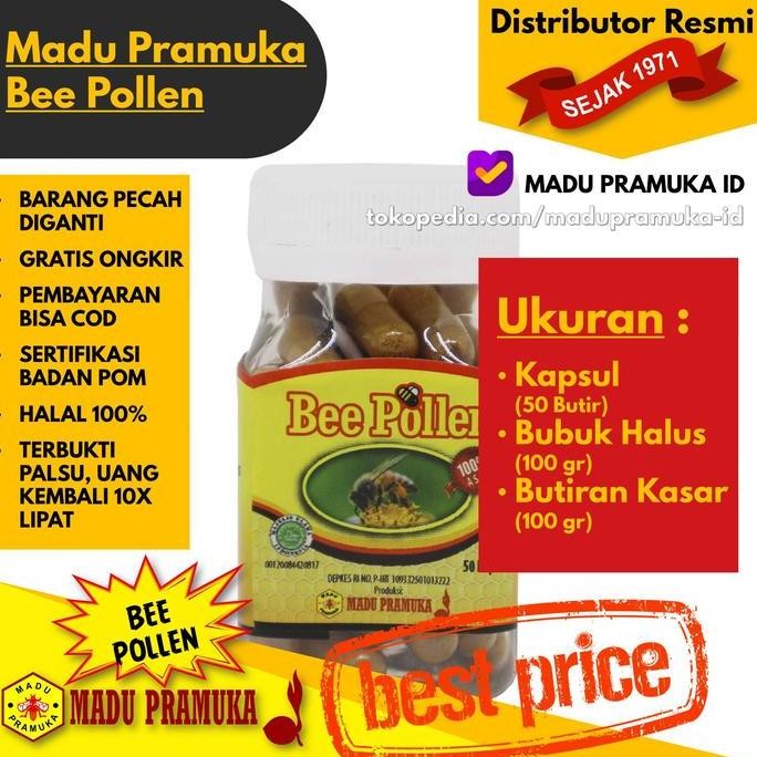 

TERMURAH BEE POLLEN MADU PRAMUKA ASLI - KAPSUL, BUBUK HALUS & BUTIRAN KASAR