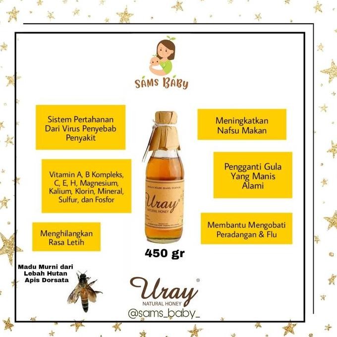 

TERMURAH MADU URAY RAW HONEY 330ML / 450GR - MADU ALAMI GRADE A MURNI