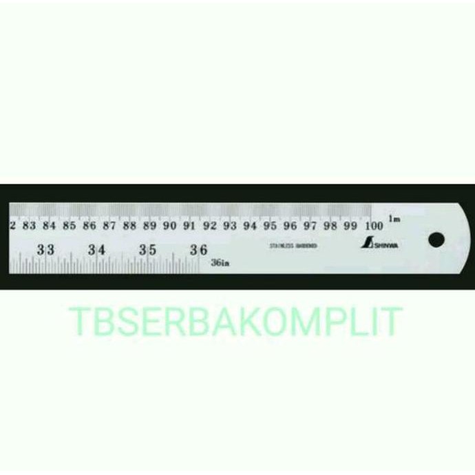 

Ruler Mistar Besi Ss Shinwa H 402H 200 Cm 0-2000 Mm 2 Meter 2M 2 M Ori New Stok
