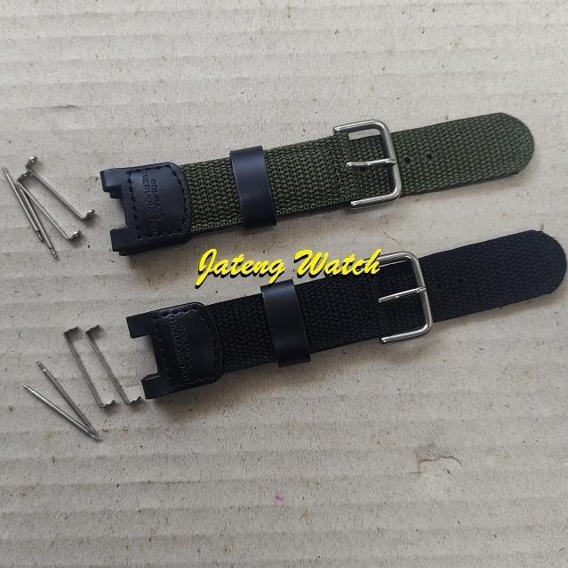 Tali Atau Strap Nilon Canvas Untuk Casio SGW-100 SGW-200 PAS-400B GW-3000B GW-3500 PAW-1300 Twin Sen