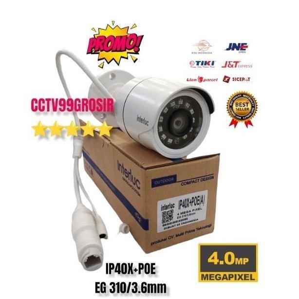 diskon ip camera edge ip40x 4mp + poe cctv outdoor / indoor onvif nvr