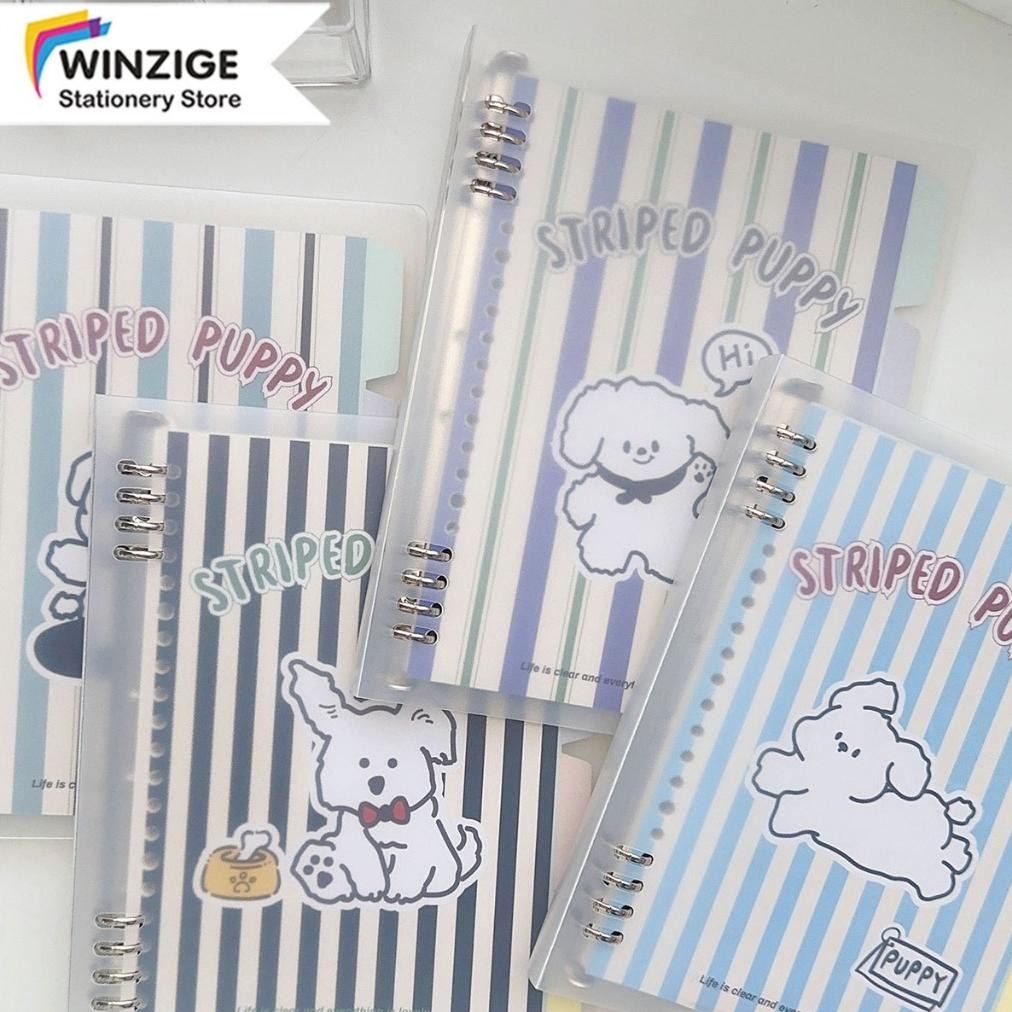 

Winzige Buku Binder B5 A5 Buku Tulis Sekolah Lucu Buku Cute Puppy Loose Leaf Notebook Aesthetic Binder Kuliah