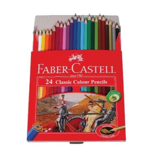 

PENSIL WARNA FABER CASTEL ISI 24 WARNA