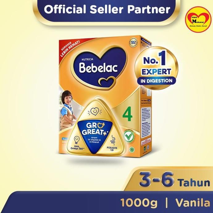 

TERMURAH SUSU BEBELAC 4 RASA MADU/VANILA 1800GR - SUSU BUBUK ANAK USIA 3-6 TAHUN