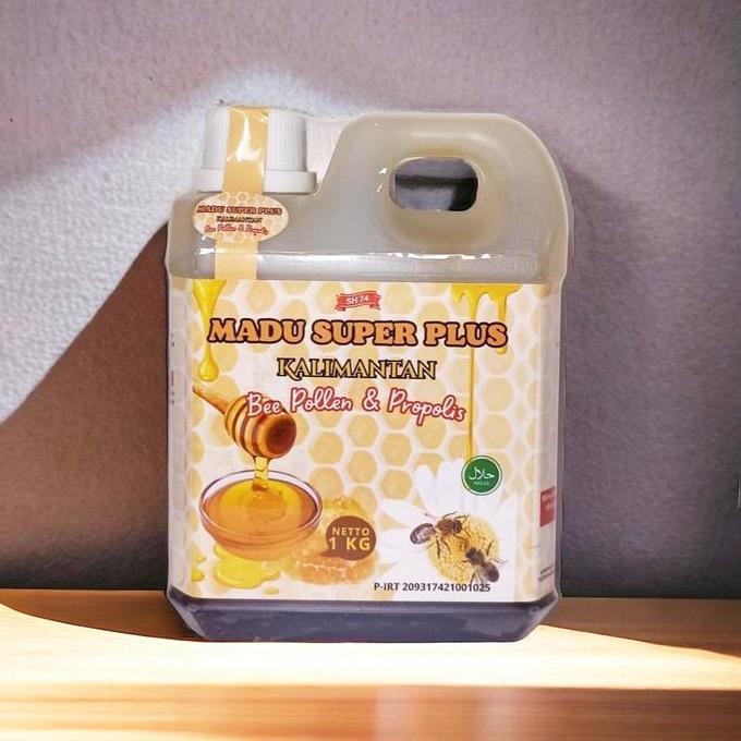 

TERMURAH MADU SUPER KALIMANTAN 1KG PLUS BEE POLLEN & PROPOLIS MADU HERBAL LENGKAP