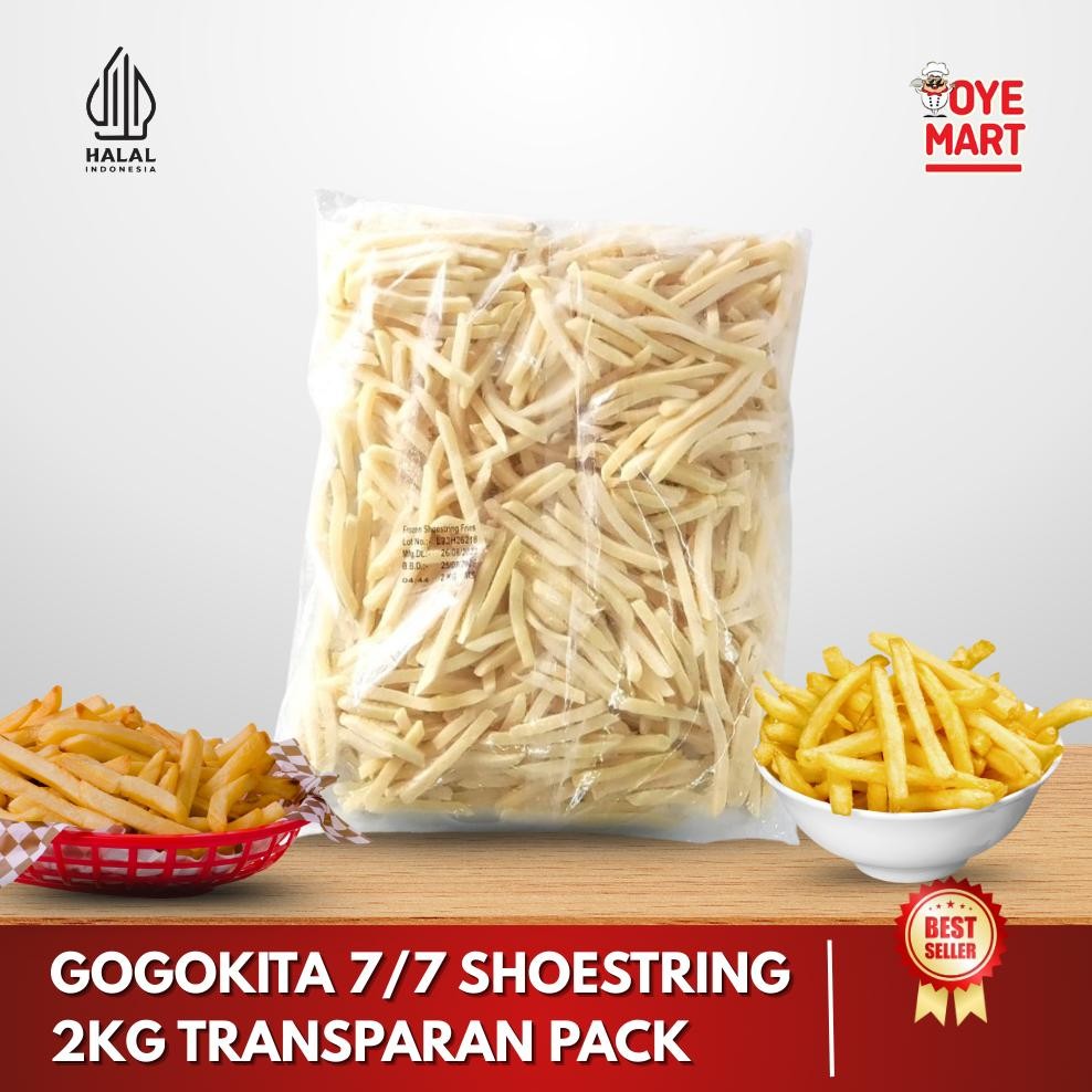 

Gogokita 7/7 Shoestring 2Kg Transparan Pack / Kentang Goreng Premium