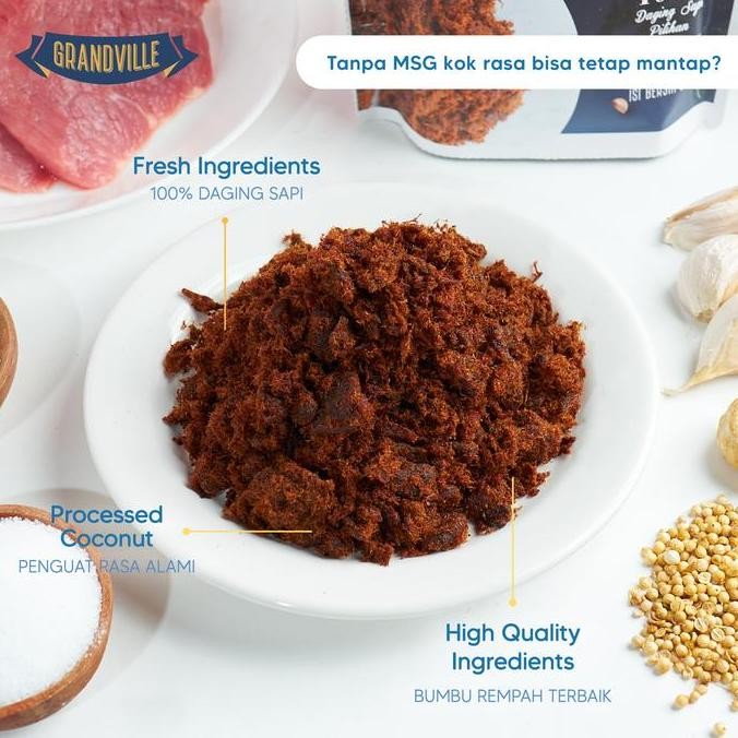 

6Pc Grandville Abon Mix Abon SAPI [3Pc] & IKAN [3Pc]