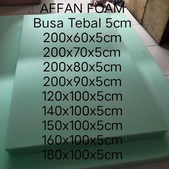 busa lembaran tebal 5cm kasur