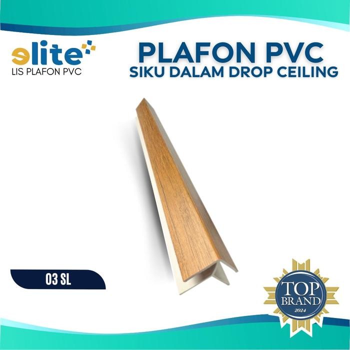Lis Plafon PVC Elite - Lis Siku Dalam
