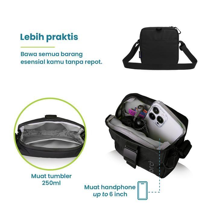 Torch Haseong - Sling Bag Mini Pouch Pria Wanita Anti Air Tas Selempang Slim Trendy Minimalis