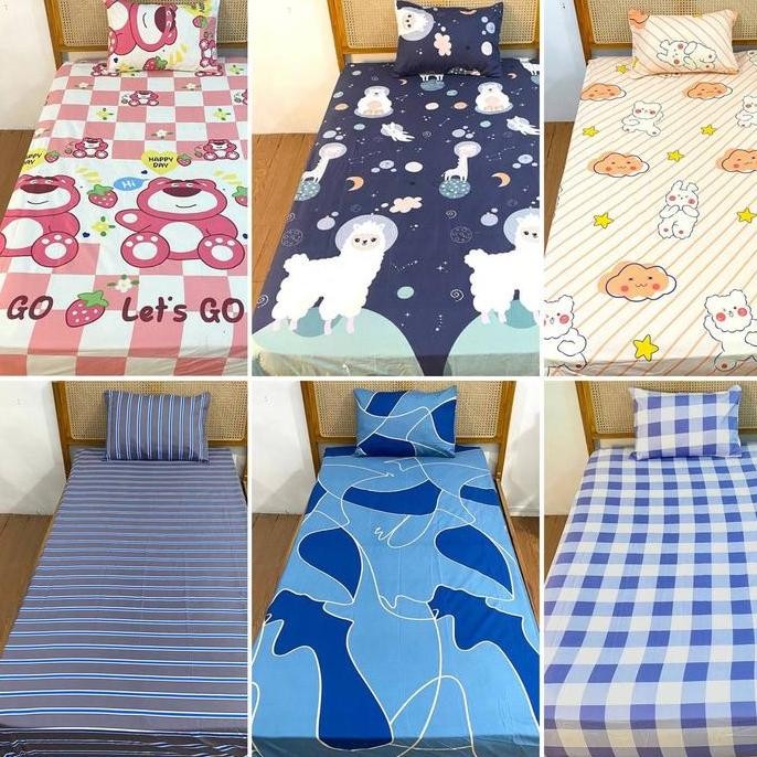 Sprei Karet Abstrak Size Single / Sprei Size 120x200 / Sprei Size 100x200 Disperse 3D / Sprei Abstra