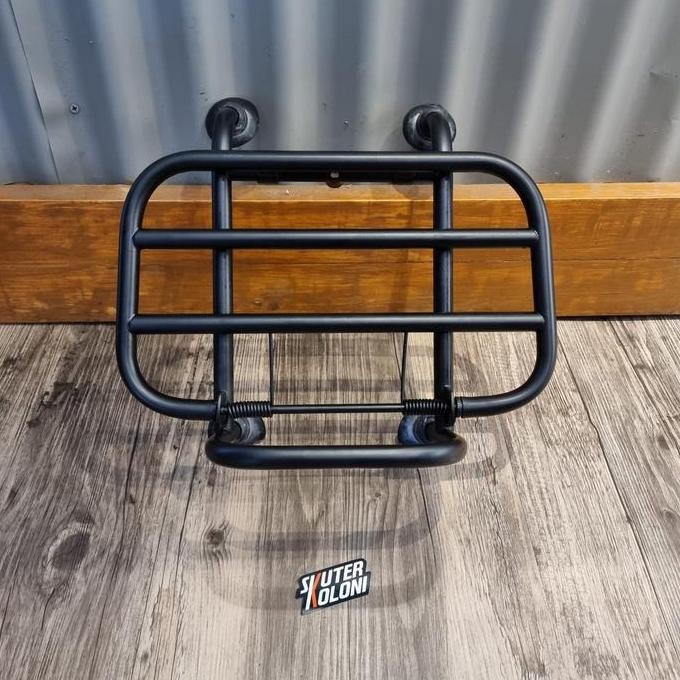 Vespa Front Rack Rak Depan Black Hitam Vespa Sprint Primavera