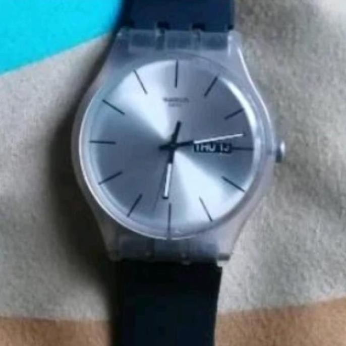 Ori - Strap Rubber Swatch Original 19Mm - Tali Jam Tangan Swatch Model Silikon