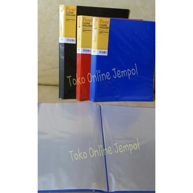 

Sale! Map Plastik Pronto Clear Holder ATK0102PR F4 40 Lembar - Buku File Arsip