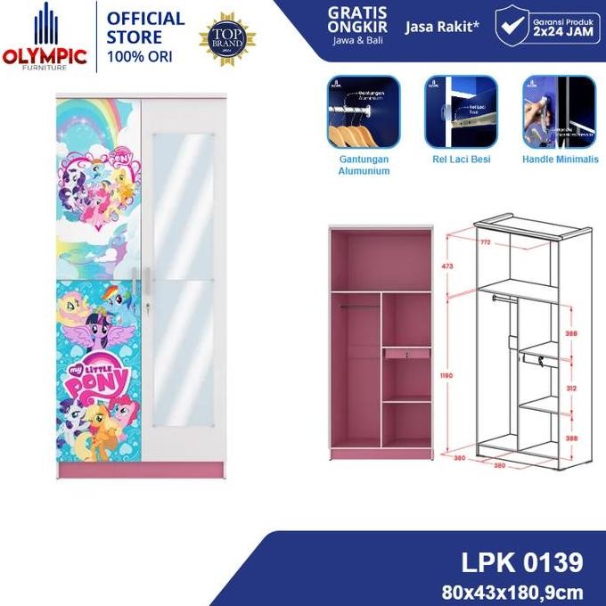 Olympic Lemari Anak / Lemari Baju / Lemari Pakaian / LPK 0139