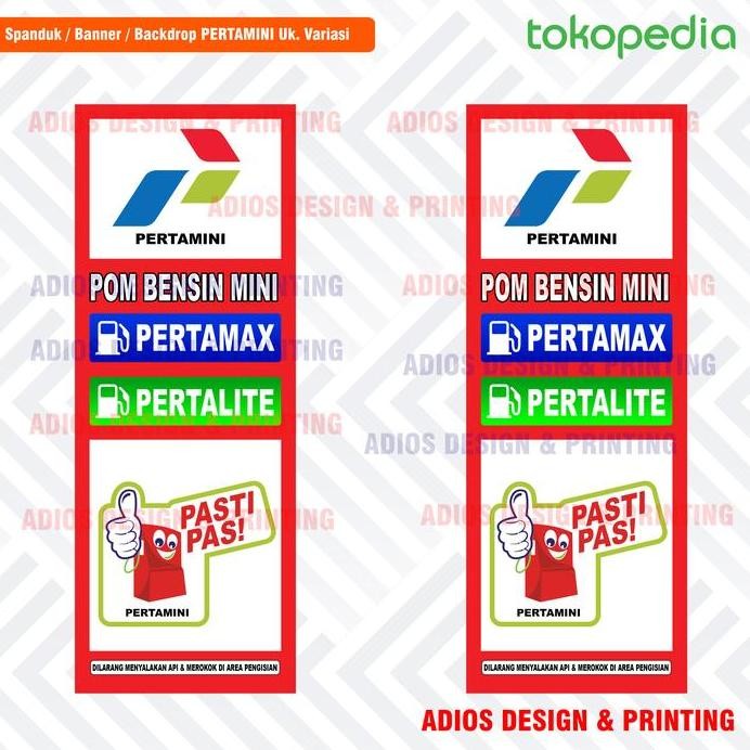 ready spanduk banner pertamini / pom mini / Banner Pom bensin Mini