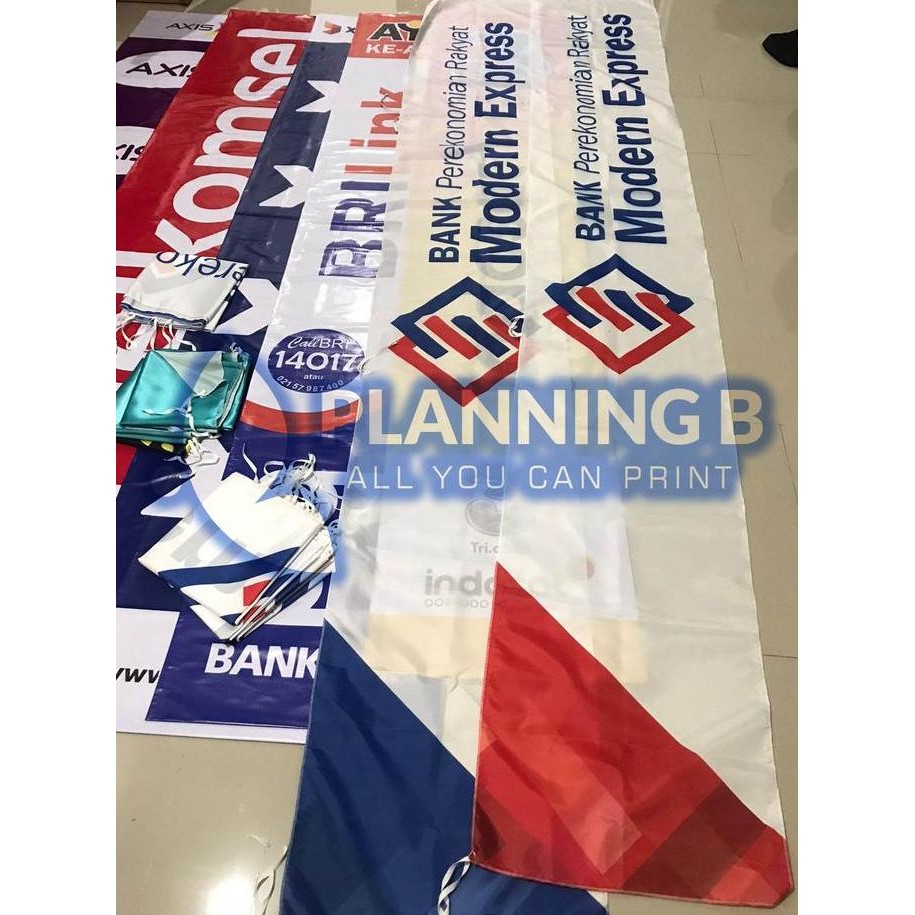 ready Umbul Umbul Custom Bank BSI | MANDIRI | BRI | BNI | BCA dan Lainya