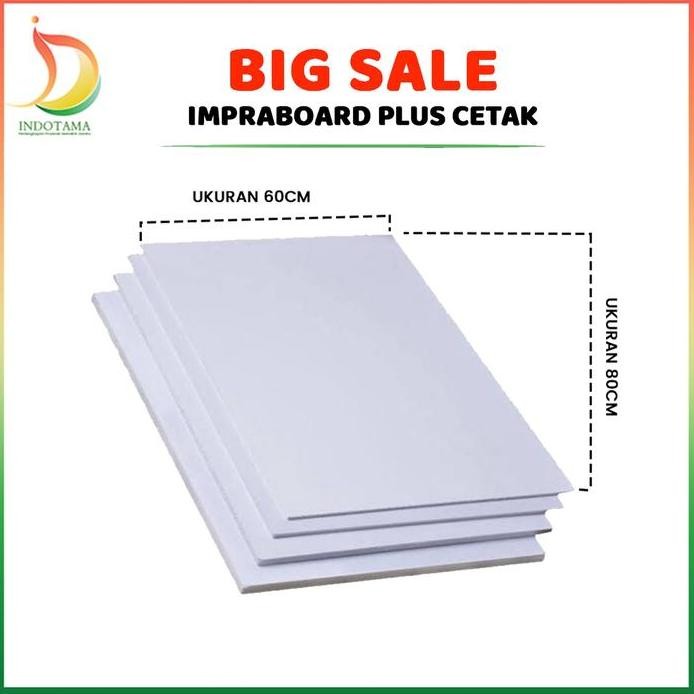

ready Impraboard Plus Cetak Stiker Papan Impraboard Glossy dan Doff