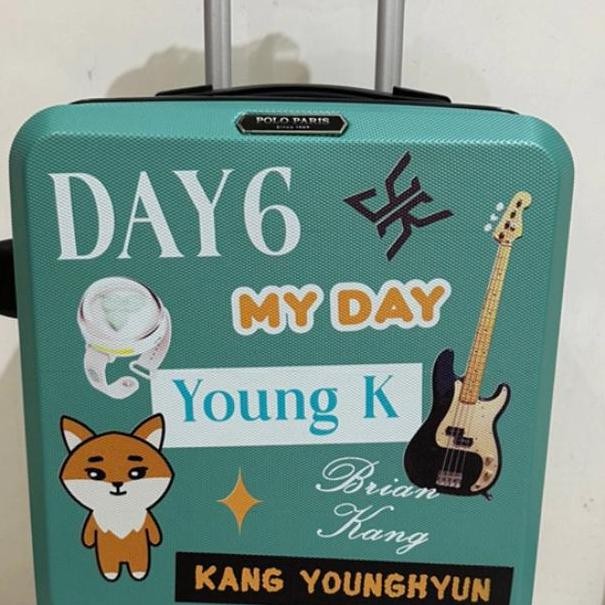 KOPER CUSTOM PRINTING 20 INCH UKURAN KABIN-CABIN-ANAK- LAKI -