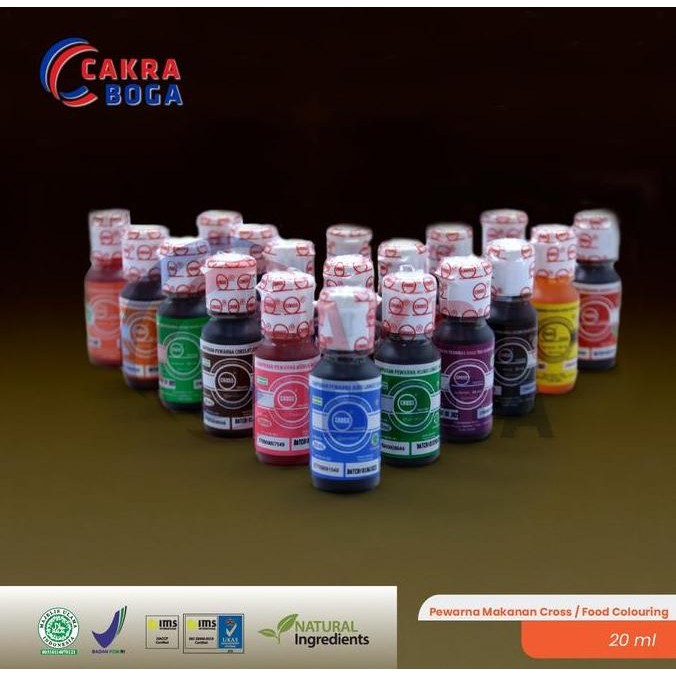 

LM Pewarna Makanan Cross 20 ml / Food Colouring