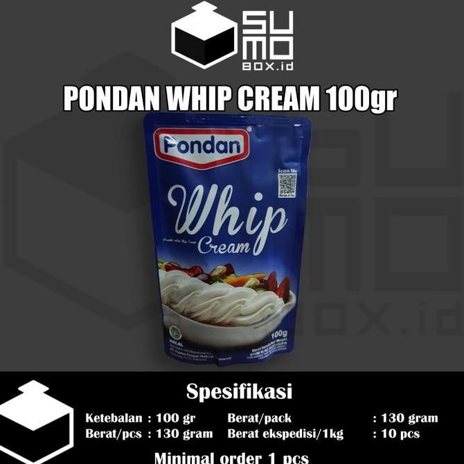 

LM Pondan whip cream / Bubuk instan krim kue whipping