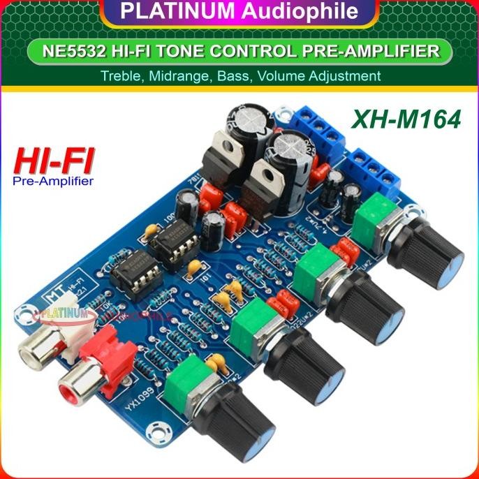 Stereo Tone Control Modul NE5532 Hifi Pre Amplifier Preamp XH M164 DiM