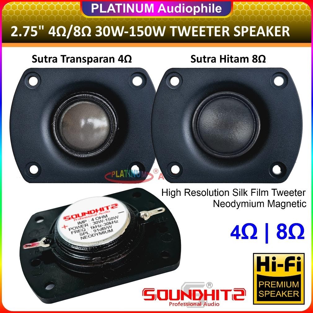 Tweeter 2.75 Inch 4-8 ohm 150 Watt Silk Film Neodymium 2.75" Tweter speker Soundhits SQ-2754 2758 Di