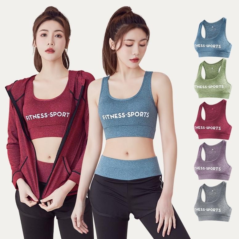 Tank Top Bra Olahraga Bh Push Up Sport Kemben Pakaian Baju Dalam Wanita Pilates Lari Underwear Kutan