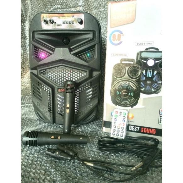 Termurah Speaker Bluetooth Portable Sqrs 888Max Ukuran 9 Inci Speaker Karaoke Kotak Musik Jy-56
