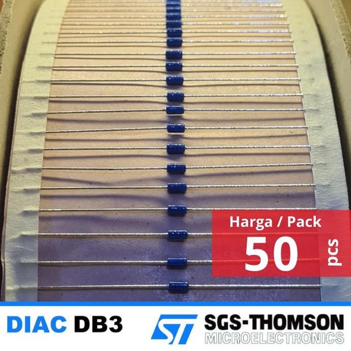 GROSIR PACK - DB3 DO-35 DIAC TRIGGER DIODE DIODA RENCENG DB-3 AC DIMMER LAMPU HEATER