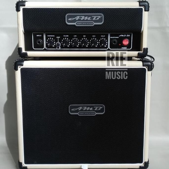 New Amplifier Gitar 7 Inch dengan Head Cabinet - Sudah Distorsi & Delay Built-in