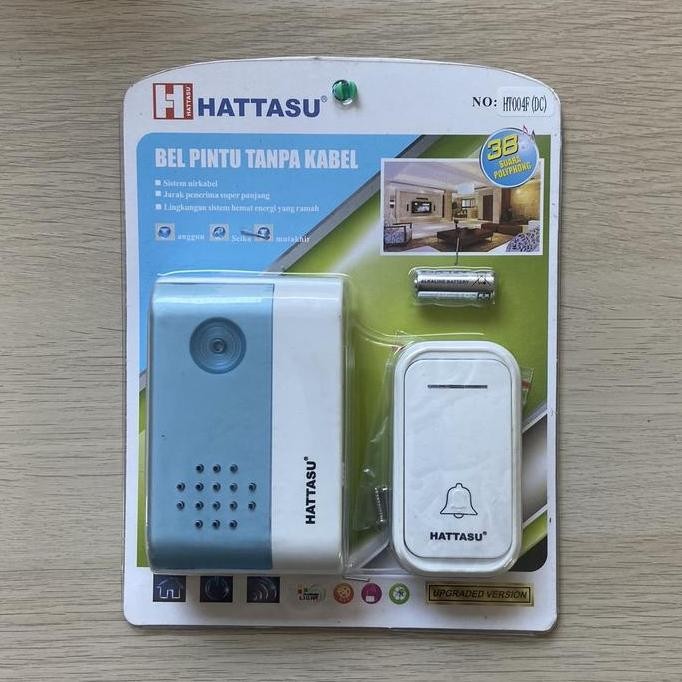 Bel Pintu Tanpa Kabel Hattasu Ht004F(Dc)