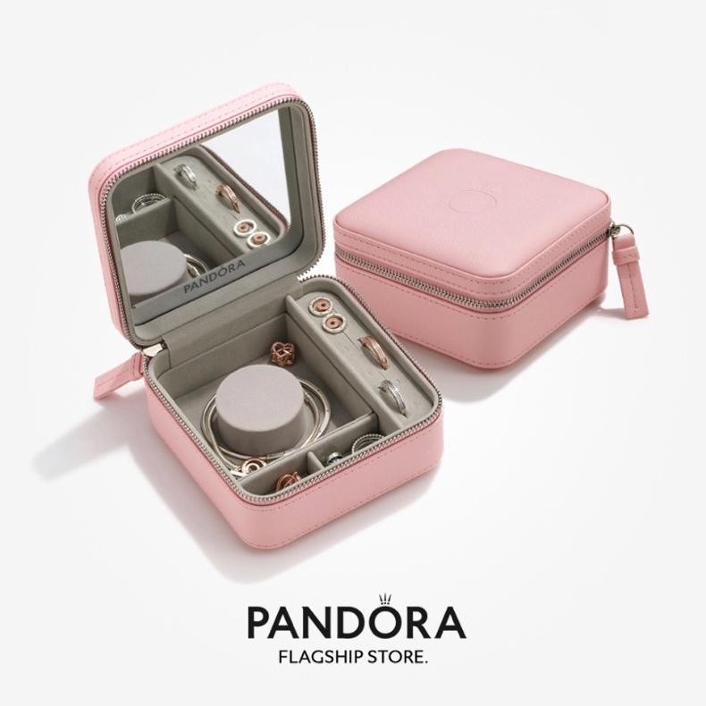 PANDORA Pink Jewelry Box Original Tempat Perhiasan Authentic Jewellery Case Kalung Gelang Anting Tem