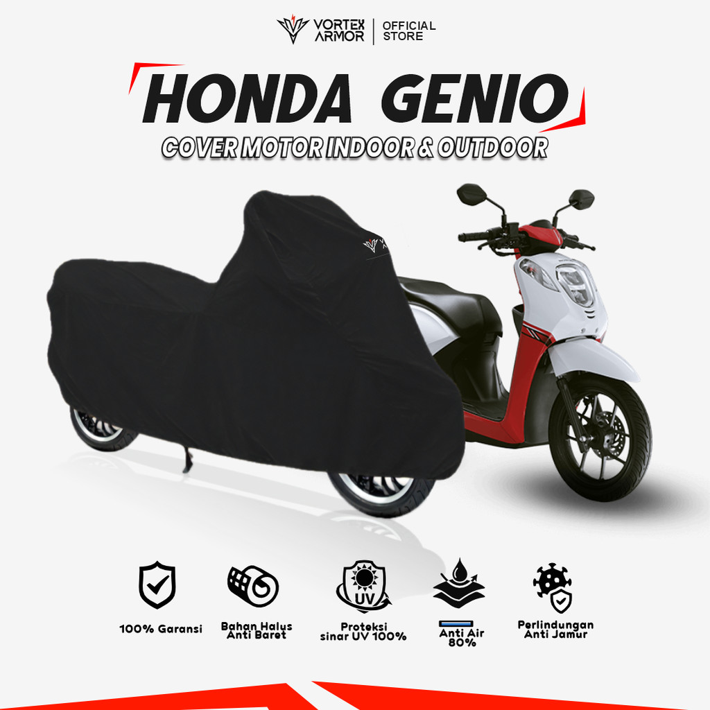 Cover Motor Honda Genio / Sarung Motor Honda Genio / Tutup Genio 2019 2020 2021 2022 2023 2024