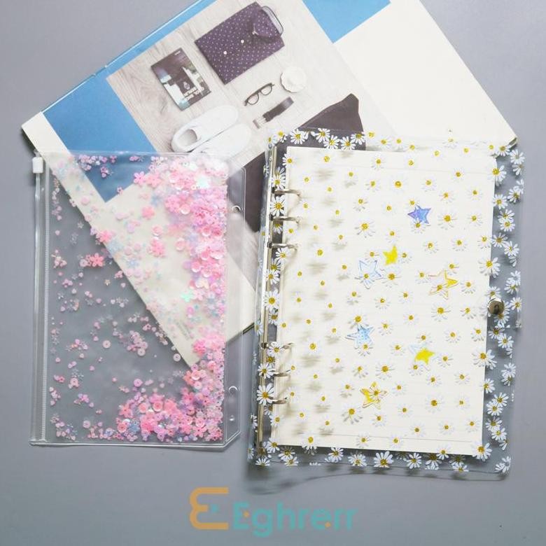 

Sale! Eg-Buku Rekening Tangan Daisy Soft Shell Pvc Binder Transparan A5/A6 Notebook-Eghrerr Sale!